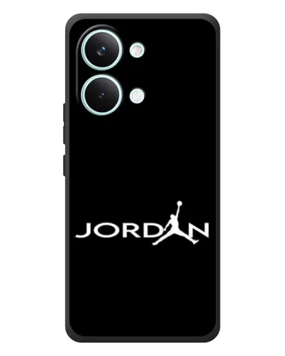 Чехол для Xiaomi Poco X8 Pro Max с картинкой «Jordan White Logo»