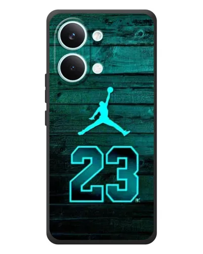 Чехол для Xiaomi Poco X8 Pro Max с картинкой «Jordan Cyan 23»