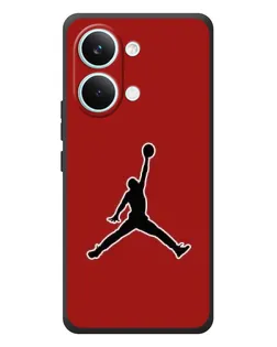 Чехол для Xiaomi Poco X8 Pro Max с картинкой «Jordan Red Back»