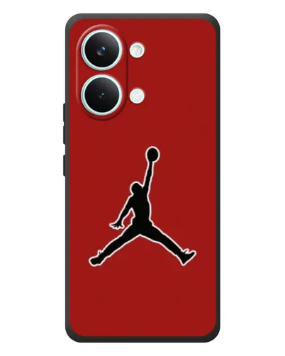 Чехол для Xiaomi Poco X8 Pro Max с картинкой «Jordan Red Back»