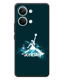 Чехол для Xiaomi Poco X8 Pro Max с картинкой «Jordan Blue Fire»