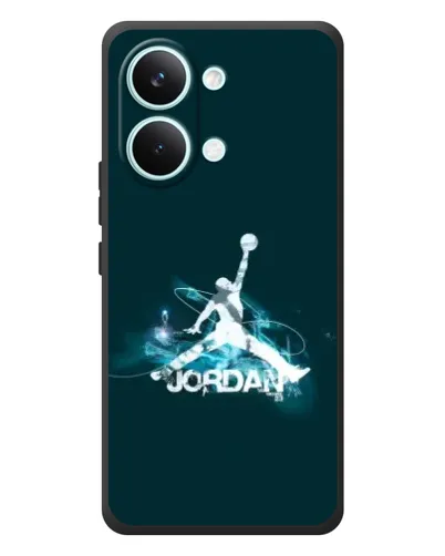 Чехол для Xiaomi Poco X8 Pro Max с картинкой «Jordan Blue Fire»