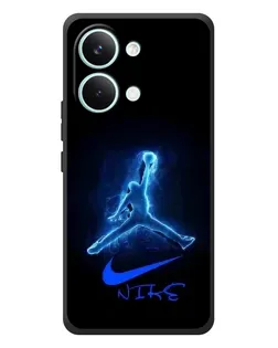 Чехол для Xiaomi Poco X8 Pro Max с картинкой «Jordan Neon Blue»