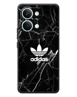 Чехол для Xiaomi Poco X8 Pro Max с картинкой «Белый мрамор Adidas»