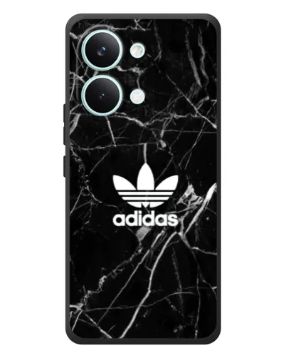 Чехол для Xiaomi Poco X8 Pro Max с картинкой «Белый мрамор Adidas»