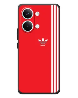 Чехол для Xiaomi Poco X8 Pro Max с картинкой «Красный минимализм Adidas»