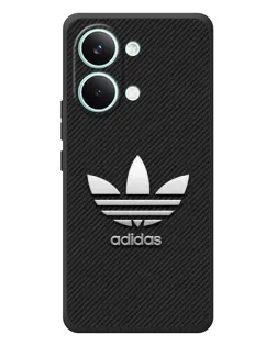 Чехол для Xiaomi Poco X8 Pro Max с картинкой «Adidas Карбоновая текстура»