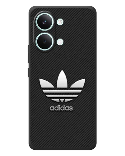 Чехол для Xiaomi Poco X8 Pro Max с картинкой «Adidas Карбоновая текстура»
