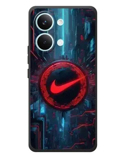 Чехол для Xiaomi Poco X8 Pro Max с картинкой «Техногенный стиль Nike»