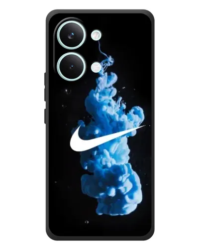 Чехол для Xiaomi Poco X8 Pro Max с картинкой «Nike и синий дым»