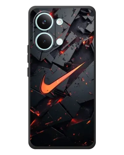Чехол для Xiaomi Poco X8 Pro Max с картинкой «Nike — эффект разломов»