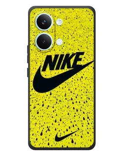 Чехол для Xiaomi Poco X8 Pro Max с картинкой «Желтый текстурный Nike»