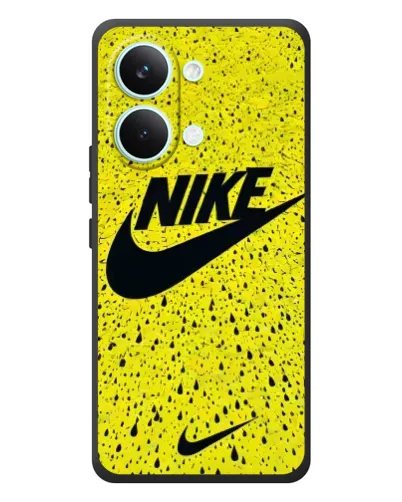 Чехол для Xiaomi Poco X8 Pro Max с картинкой «Желтый текстурный Nike»