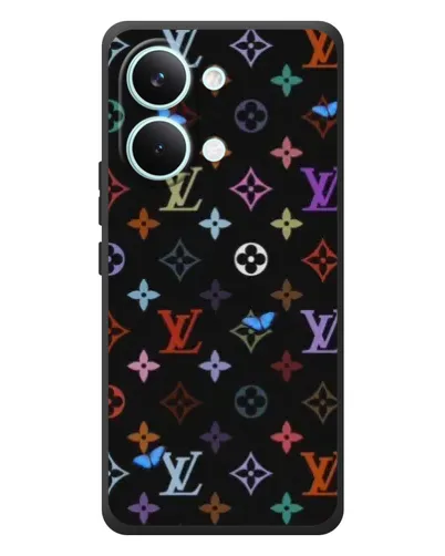 Чехол для Xiaomi Poco X8 Pro Max с картинкой «Цветная монограмма LV»