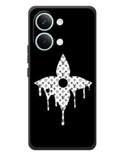 Чехол для Xiaomi Poco X8 Pro Max с картинкой «Цветочная монограмма»