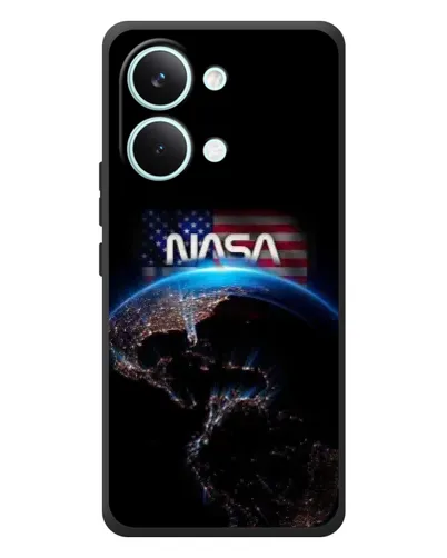 Чехол для Xiaomi Poco X8 Pro Max с картинкой «Земля из космоса NASA»