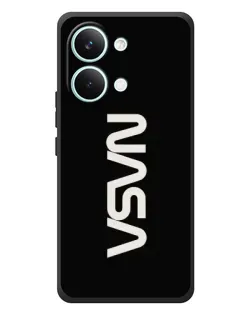 Чехол для Xiaomi Poco X8 Pro Max с картинкой «NASA — вертикальный логотип»