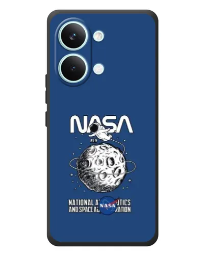 Чехол для Xiaomi Poco X8 Pro Max с картинкой «NASA — лунная миссия»