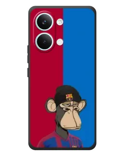 Чехол для Xiaomi Poco X8 Pro Max с картинкой «Bored Ape — фанат Барсы»