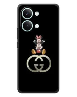 Чехол для Xiaomi Poco X8 Pro Max с картинкой «Минни Маус на лого»