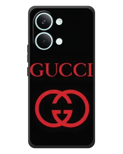 Чехол для Xiaomi Poco X8 Pro Max с картинкой «Gucci — красный логотип»