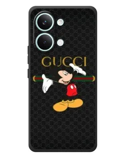 Чехол для Xiaomi Poco X8 Pro Max с картинкой «Микки Маус Gucci»