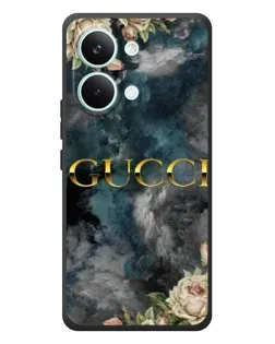 Чохол для Xiaomi Poco X8 Pro Max з картинкою «Абстрактні квіти Gucci»