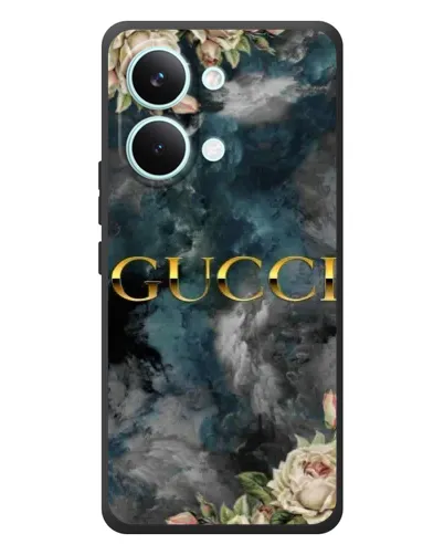 Чохол для Xiaomi Poco X8 Pro Max з картинкою «Абстрактні квіти Gucci»