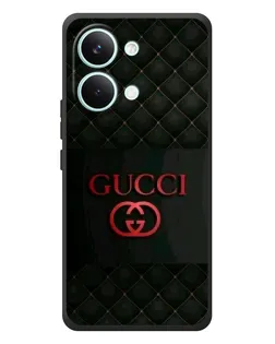 Чехол для Xiaomi Poco X8 Pro Max с картинкой «Gucci — стеганый черный»
