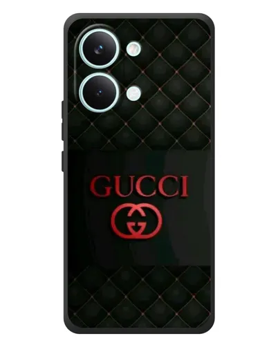 Чехол для Xiaomi Poco X8 Pro Max с картинкой «Gucci — стеганый черный»