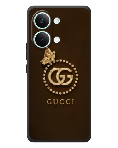 Чехол для Xiaomi Poco X8 Pro Max с картинкой «Gucci — золотая бабочка»
