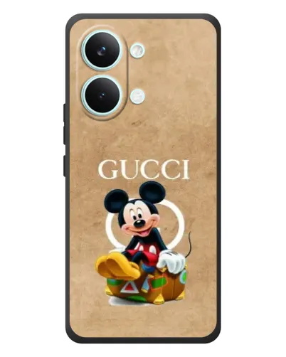 Чехол для Xiaomi Poco X8 Pro Max с картинкой «Микки Маус Gucci — крафт»