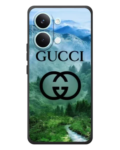 Чехол для Xiaomi Poco X8 Pro Max с картинкой «Gucci — горный пейзаж»