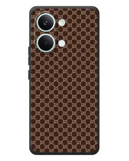 Чохол для Xiaomi Poco X8 Pro Max з картинкою «Gucci — шоколадна сітка»