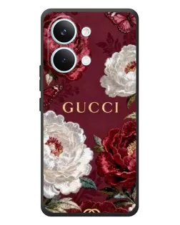 Чохол для Xiaomi Poco X8 Pro Max з картинкою «Gucci — бордові троянди»