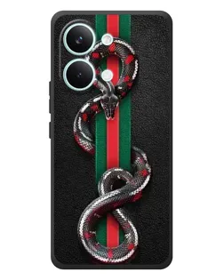 Чохол для Xiaomi Poco X8 Pro Max з картинкою «Gucci — змія на смузі»