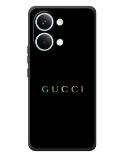 Чохол для Xiaomi Poco X8 Pro Max з картинкою «Gucci — неоновий мінімалізм»