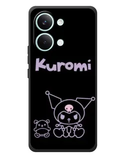 Чехол для Xiaomi Poco X8 Pro Max с картинкой «Kuromi — черный минимализм»