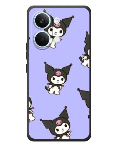Чехол для Xiaomi Poco X8 Pro Max с картинкой «Паттерн с Kuromi»