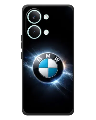 Чехол для Xiaomi Poco X8 Pro Max с картинкой «BMW — неоновое сияние»