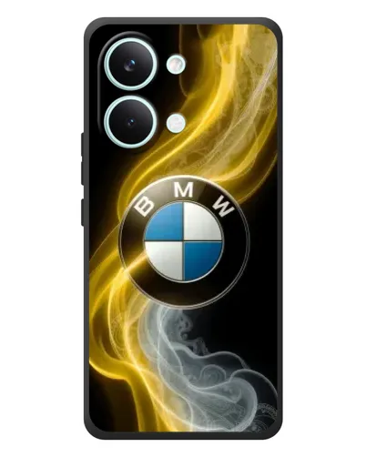 Чехол для Xiaomi Poco X8 Pro Max с картинкой «Золотистый дым BMW»