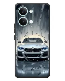 Чехол для Xiaomi Poco X8 Pro Max с картинкой «BMW в свете фар»