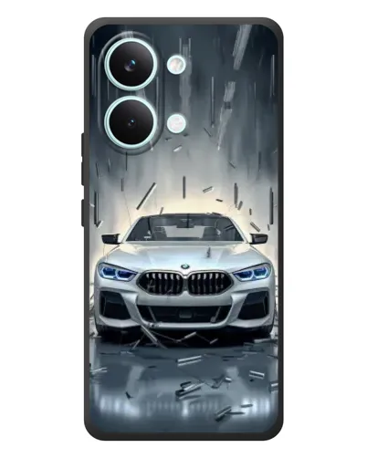 Чехол для Xiaomi Poco X8 Pro Max с картинкой «BMW в свете фар»