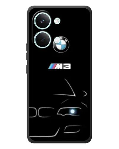 Чехол для Xiaomi Poco X8 Pro Max с картинкой «Минималистичный принт BMW M3»