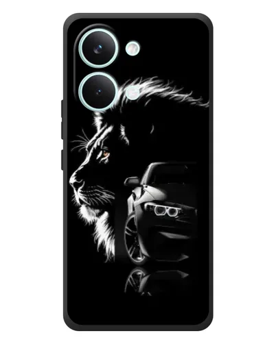 Чехол для Xiaomi Poco X8 Pro Max с картинкой «BMW и лев»