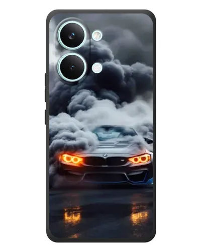 Чехол для Xiaomi Poco X8 Pro Max с картинкой «BMW в дыму»
