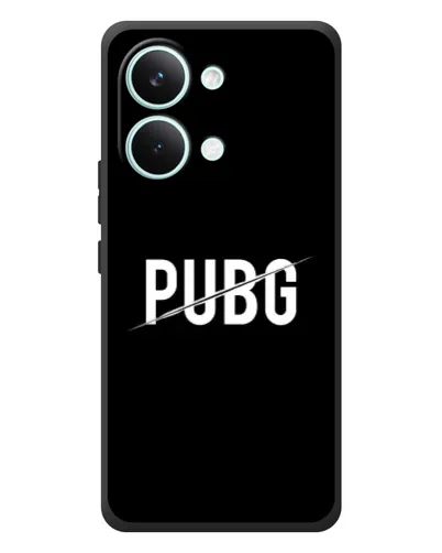 Чехол для Xiaomi Poco X8 Pro Max с картинкой «PUBG — белый логотип»
