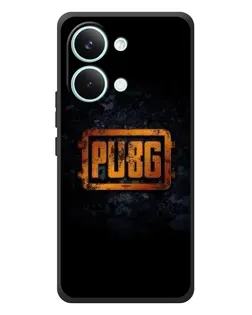 Чехол для Xiaomi Poco X8 Pro Max с картинкой «PUBG — золотой логотип»