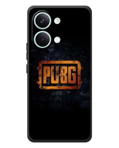 Чехол для Xiaomi Poco X8 Pro Max с картинкой «PUBG — золотой логотип»