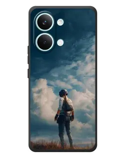 Чехол для Xiaomi Poco X8 Pro Max с картинкой «Герой PUBG на скале»